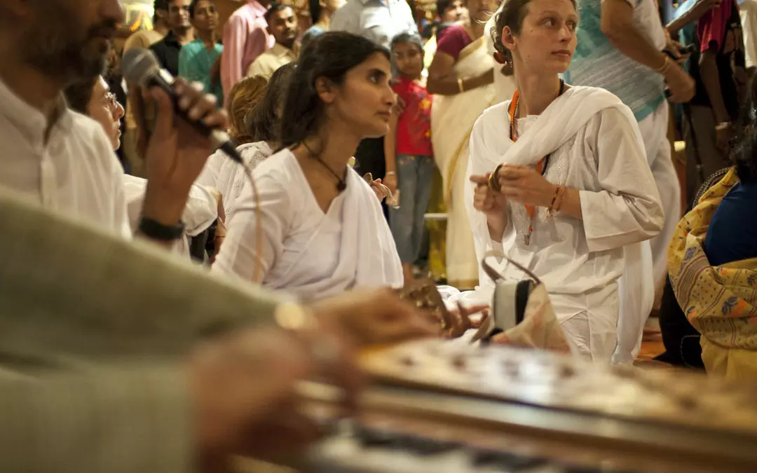ramatara kirtan pour shivaratri à l'ashram de la chinmaya mission